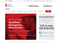 Tablet Screenshot of london-electricians.com